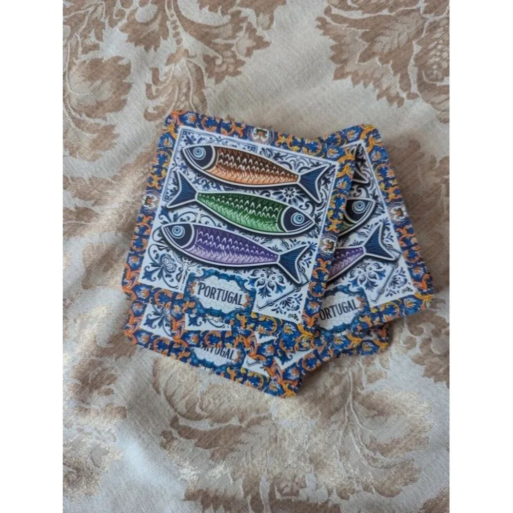 Portugal Fish Sardine Coaster Souvenir Set of 6